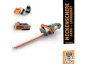 Produktbild: FUXTEC Akku-Heckenschere FX-E1HS20-SET, 2Ah-Akku, 52cm Arbeitsbereich, 20V, bis zu 28mm Astdicke