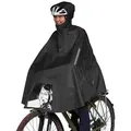 Produktbild: TATONKA® Regenponcho Bike Poncho - Wasserdichter Fahrrad-Cape mit Kapuze und Sichtfenster In mehreren Größen verfügbar M