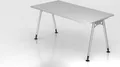 Produktbild: Schreibtisch A-Serie | inkl. Kabelwanne | A-Fuß | höheneinstellbar, Größe Tischplatte:160 x 80 cm, Farbe Tischplatte:Grau