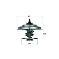 Produktbild: 1x Thermostat, Kühlmittel MAHLE TX 18 87D passend für JAGUAR MERCEDES-BENZ