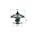 Produktbild: 1x Thermostat, Kühlmittel MAHLE TX 18 87D passend für JAGUAR MERCEDES-BENZ
