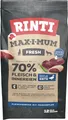 Produktbild: RINTI - Max-i-Mum | Trockenfutter für ausgewachsene Hunde mit 70% Fleisch & Innereien. Getreidefreies Alleinfutter im Beutel mit ausgewogenem Protein-/Fett-Verhältnis | 12kg Ente
