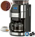 Produktbild: Barista 04289 / CM1025AE-GS Filterkaffeemaschine, Glaskanne, 12 Tassen, Zeitschaltuhr, Aromawahl, Integriertes Mahlwerk