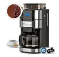 Produktbild: Barista Kaffeemaschine mit Mahlwerk mit verstellbarem Mahlwerk & Glaskanne, 24h Timer & Permanentfilter, 0.03l Kaffeekanne, Kaffeemaschine für Bohnen & Pulver