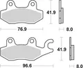 Produktbild: Trw remblokken mcb 615 brake pad mcb 615 sv sintered metal