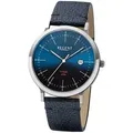 Produktbild: Regent Herrenuhr Titan Blau BA-701 - Silber