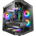 Produktbild: Mars Gaming Mc-3tlite Caja Gaming Microatx Triple Cristal Templado Ventilador Frgb 120mm
