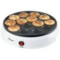Produktbild: bestron Poffertjes-Maker APFM700, 800 W, 14 Mini-Pfannkuchen mit Antihaftbeschichtung weiß