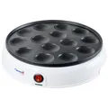Produktbild: Poffertjes Maker im Retro Design Mini Pfannkuchen Automat Weiß Kunststoff