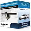 Produktbild: G.D.W. Anhängekupplung abnehmbar passend für Citroen Berlingo 11.2011-05.2018 FP