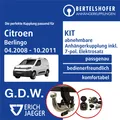 Produktbild: Für CITROEN Berlingo Typ B9 04.2008-10.2011 AHK abn. +7pol spez. E-Satz TOP