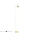 Produktbild: Qazqa - Moderne Stehlampe Messing verstellbar - Java I Wohnzimmer I Schlafzimmer - Stahl Länglich - LED geeignet GU10