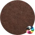 Produktbild: BIASTO Getränkeuntersetzer Runder Filz-Untersetzer, Scheibe Ø10cm, Braun meliert, Zubehör für Gläser, Vasen, Tassen, Teller, Tische, Gläser, Weingläser, Cocktails, Flaschen, Schalen, Tischdeko, Blumentopf, Inhalt: jeweils 1 Stück, einfach Mix mischen und Wunschkombination bestellen.