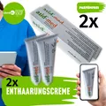Produktbild: Haarentfernung Enthaarungs Creme Parfümfrei 75ml x 2 Asid-Med Körper und Intim