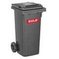 Produktbild: Müllgroßbehälter 120l HDPE anthrazitgrau fahrbar,n.EN 840 SULO
