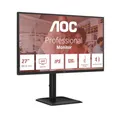 Produktbild: AOC Q27E4CV - 27 Zoll QHD Monitor, höhenverstellbar, Lautsprecher (2560x1440, 120 Hz, HDMI 2.0, DisplayPort 1.4, DP Out, USB-C (90 W Power Delivery), RJ45, USB Hub) schwarz
