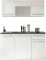 Produktbild: BASIC by Balculina Pantryküche Jazz Singleküche, Breite 160 cm, wahlweise mit E-Geräten und Mikrowelle
