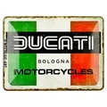 Produktbild: Nostalgic-Art Retro Blechschild, 15 x 20 cm, Ducati – Italy Giugiaro Logo – Geschenk-Idee für Biker, Original Lizenzprodukt (OLP), aus Metall, Vintage Design, Blechschilder Sprüche
