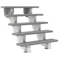Produktbild: DOLLE Außentreppe Gardenstep 5 Stufen Höhe 92,5-112,5 cm Stufen Trimax® 120cm Grau