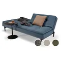 Produktbild: Innovation »Dublexo« Klappsofa Chrom/Matt Schwarz / 563 Twist Charcoal / ohne Armlehne