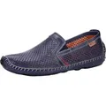 Produktbild: Pikolinos Herren Slipper Halbschuh Mokassin Leder perforiert Jerez 09Z-3100, Größe:47 EU, Farbe:Blau - Blau - 47