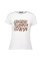 Produktbild: zero Damen T-Shirt mit Animalprint 42, Patch CreamBrown