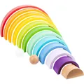 Produktbild: small foot Holzbausteine Regenbogen XL (4020972114129)