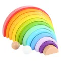 Produktbild: Smallfoot Holzbausteine Regenbogen XL (11412) Puzzle