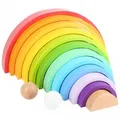 Produktbild: Holzbausteine Regenbogen XL