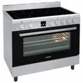Produktbild: Oranier Elektro-Standherd Edelstahl 90 cm 5 Kochzonen 105 Liter Großflächengrill DC1999, mit Nachrüstbar schwarz