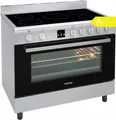 Produktbild: Oranier Elektroherd 90cm Glaskeramik 5 Zonen Edelstahl A 105L Koch-Back-Station
