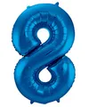 Produktbild: Folat 631488 - Folienballon Zahl 8 - blau - ca. 86 cm