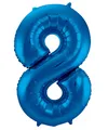 Produktbild: 631488 - Folienballon Zahl 8 - blau - ca. 86 cm
