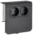 Produktbild: SL200809009011 Elektro-Sockelleisten-Zubehör Steckdosencontainer Schwarz 1St.