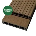 Produktbild: Handmuster WPC Terrassendiele, 20 x 120 mm, Farbe braun (WoodoRhodos)