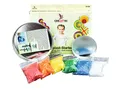 Produktbild: CREARTEC Kreativset 53004, Colourplast Schmelzgranulat Starter-Set, 6x30g Colouraplast, mit Metallschmelzform - Made in Germany