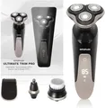Produktbild: SIFUPLEX Ultimate Trim Pro STR-1 Elektrischer Rasierer USB-C 4 Aufsätze