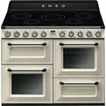 Produktbild: Smeg Herd Victoria, Creme, Metall, Glas, A, 110x90x60 cm, Made in Italy, Kindersicherung, Digitaldisplay, Elektronikuhr, Kühlgebläse, Sicherheitsabschaltung, Backofenbeleuchtung, Küchen, Küchenelektrogeräte, Herde