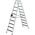 Produktbild: Günzburger Steigtechnik - Stufen-stehleiter Beidseitig Begehbar Mit Clip-step R13 2 X 10 Stufen - 041643