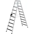 Produktbild: Alu-Stehleiter 2x10Stufen clip-step R13 Gesamthöhe 2,32 m Arbeitshöhe bis 3,85