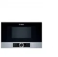 Produktbild: Bosch BFL634GS1 Serie 8 Einbau-Mikrowelle, 38 x 60 cm, 900 W, Türanschlag Links, AutoPilot 7 7 Automatikprogramme, Reinigungsunterstützung, TFT-Touchdisplay, LED-Beleuchtung gleichmäßige Ausleuchtung