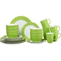Produktbild: RitzenhoffundBreker Tafelservice Doppio, Kombiservice für 6 Personen, grün, rund, 24-teilig