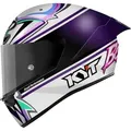 Produktbild: KYT KX-1 Race GP Bastianini Replica 2024, Integralhelm - Weiß/Lila/Pink/Grün - XXL