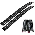 Produktbild: Baumarktplus - Trutzholm 2 X Auffahrrampe Klappbar 228 Cm Traglast 680 Kg Alu Schwarz Gelocht Rampen Motorradrampe