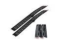 Produktbild: TRUTZHOLM Auffahrrampe 2x klappbar 228 cm Traglast 680 kg Alu schwarz gelocht Motorradrampe (Set, 2-St., 2x Alu Auffahrrampe 340/680 kg schwarz), sehr stabile Ausführung, trotzdem sehr leicht - massives Aluminium