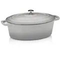 Produktbild: Bräter Calido Gusseisen hellgrau Oval 33,0x26,0x12,0cm 6,0l