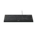 Produktbild: Logitech Corded Keyboard K280e Tastatur kabelgebunden schwarz