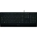 Produktbild: Logitech Corded Keyboard for Business K280e, schwarz, USB, DE Layout (920-008669)