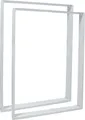 Produktbild: Natural Goods Berlin Möbelkufen RECHTECK, Tischkufen, Tischbeine, Tischgestell, Esstisch, Bank, Couchtisch, Weiß, B50XH100 cm, 2 Stück