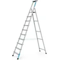 Produktbild: Zarges genietete Stehleiter, eloxiert Xlstep S 10 Stufen